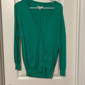 Old Navy green cardigan